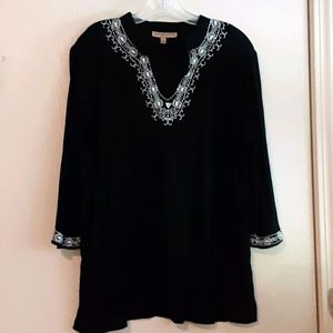 Beaded black Shirt